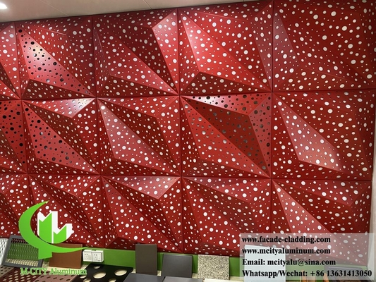 3D дизайн металлического фасада алюминиевый лист для внутренней и внешней декорации стеновой облицовки