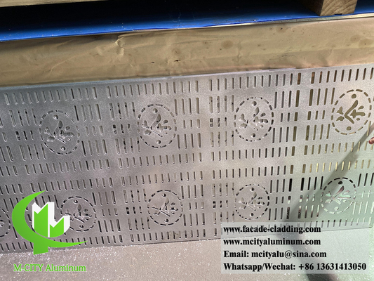 Перфорированный металлический пробитый экран твердый алюминиевый лист для облицовки потолочной стены