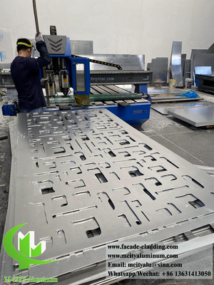 Внешние металлические панели алюминиевые фасады система CNC резки декоративные узоры индивидуальные металлические листы