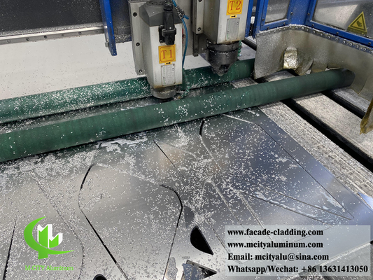 Внешние металлические панели алюминиевые фасады система CNC резки декоративные узоры индивидуальные металлические листы