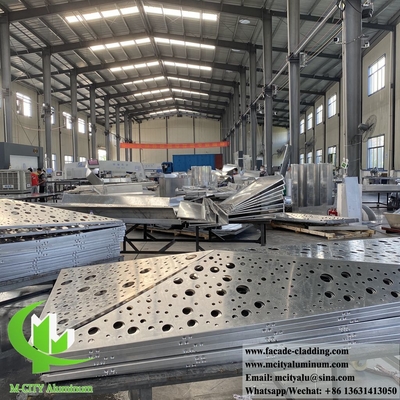 Внешние металлические панели алюминиевые фасады система CNC резки декоративные узоры индивидуальные металлические листы
