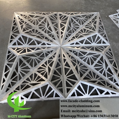Лазерный резка декоративный шаблон 3D дизайн металлический фасад системы алюминиевого листа с полыми узорами