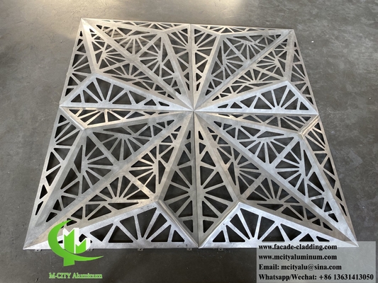 Лазерный резка декоративный шаблон 3D дизайн металлический фасад системы алюминиевого листа с полыми узорами