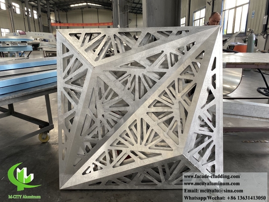Лазерный резка декоративный шаблон 3D дизайн металлический фасад системы алюминиевого листа с полыми узорами
