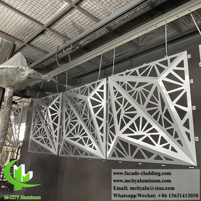 3D-образные металлические облицовочные панели алюминиевый экран PVDF краска 1220x1220 мм размер на заказ