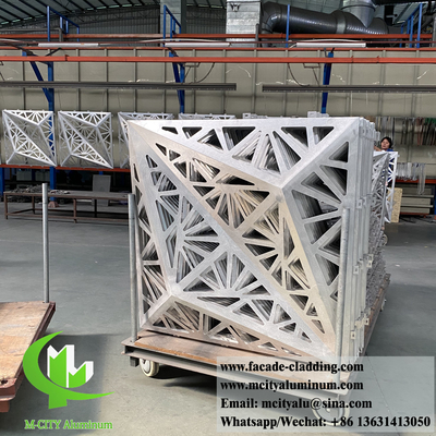 Массивная алюминиевая панель 3D металлическая облицовка дизайн огнеупорный антиржавый PVDF цвет клочка толщиной 3 мм