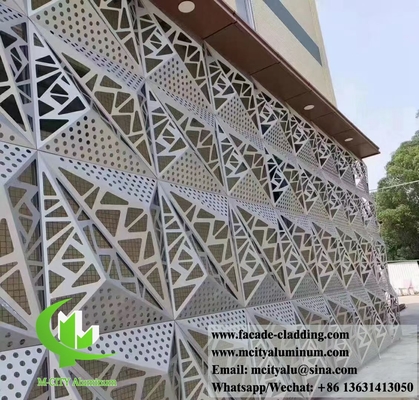 3D металлический фасад алюминиевая облицовка полый дизайн полоска цвет 1м х 1м толщина 3 мм