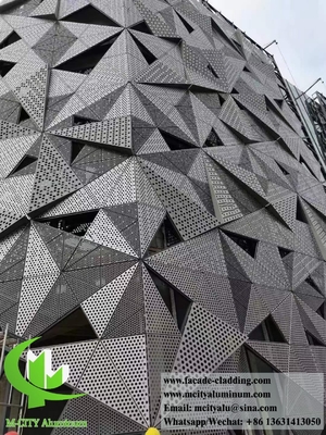 3D металлический фасад алюминиевая облицовка полый дизайн полоска цвет 1м х 1м толщина 3 мм