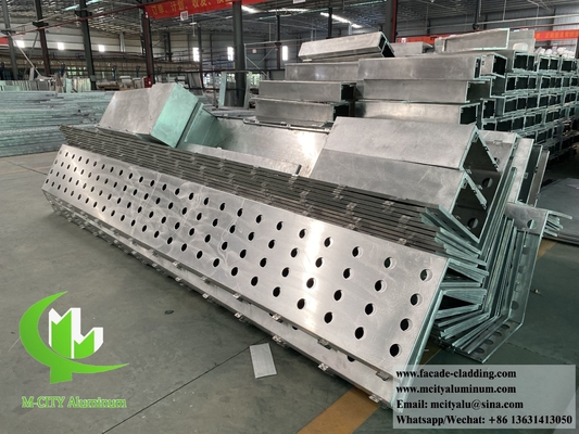 Перфорационный металлолист алюминиевого порошка PVDF, покрытый белым цветом толщиной 3 мм для облицовки стен