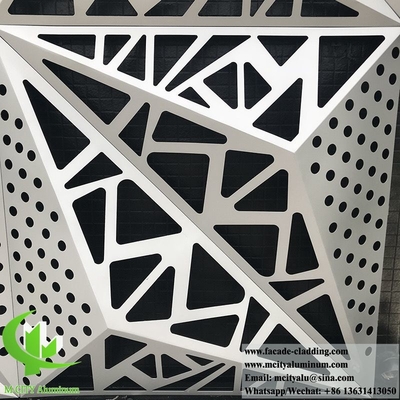 1м х 1м металлический фасад алюминиевая облицовка толщиной 2мм цвет 3D панели облицовки