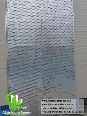 Архитектурный Cnc Перфорированный Металлический Фасад Алюминиевый Лист Внешняя Стенная Оболочка