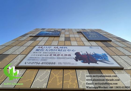 Хорошая цена Металлические панели из перфорированного алюминиевого листа для декорации облицовки стен бетонных фасадов онлайн