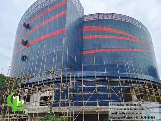 Хорошая цена Порошно-покрытая перфорированная алюминиевая фасадная панель 1200x2400 мм с CNC лазерной резкой для облицовки зданий онлайн