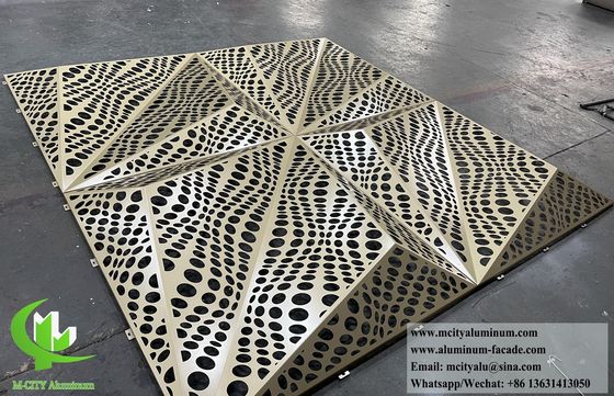 Хорошая цена Металлические алюминиевые панели для внешнего декорации фасадов стен 3D-форма с перфорационным узором онлайн