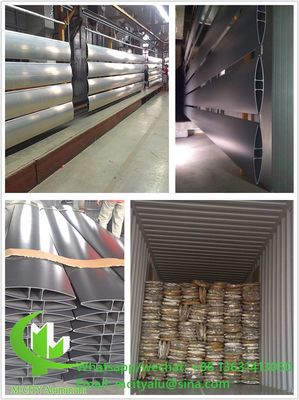 Хорошая цена Порошкообразная овальная форма 6063-T5/T6 из алюминиевого сплава аэрофольковая ложка для фасадной завесной стены онлайн