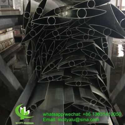 Хорошая цена 150 мм солнечный затенение Фиксированный солнечный жалюзи Архитектурный Аэрофайл профиль алюминиевый жалюзи для окна солнцезащитного онлайн