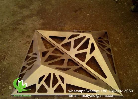 Хорошая цена Алюминиевая облицовочная панель с порошковым покрытием, с индивидуальными узорами и стандартным размером 1000x2000 мм для декора фасада онлайн