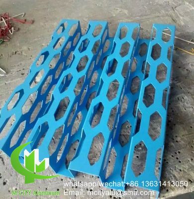 Хорошая цена специально изготовленная алюминиевая облицовочная панель с перфорационным отверстием для фасадной завесной стены онлайн