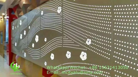 Хорошая цена Изготовленная на заказ перфорированная алюминиевая панель толщиной 2,5 мм с порошковым покрытием для облицовки фасадов онлайн