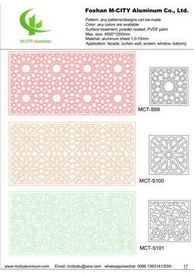 Хорошая цена Алюминиевая перфорированная панель с порошковым покрытием, с настраиваемыми узорами и толщиной 1,5-10 мм для облицовки фасадов онлайн
