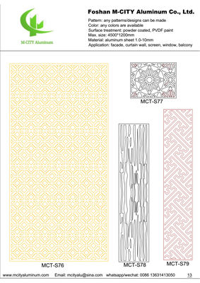 Хорошая цена Покрытая порошком алюминиевая перфорированная панель с индивидуальными цветами RAL и размером 1000x2000 мм для облицовки фасада онлайн