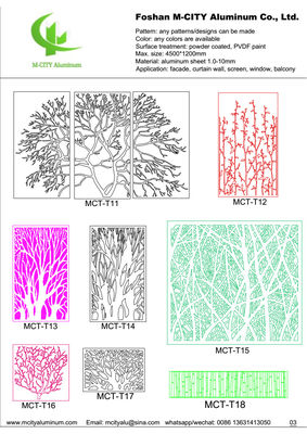 Хорошая цена Специальное RAL Color Powder Coated Aluminum CNC Laser Cut Panel 1000x2000 мм для облицовки фасадов онлайн
