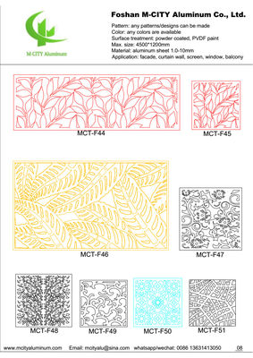 Хорошая цена Порошно покрытая алюминиевая перфорированная панель 1000x2000 мм с настраиваемыми узорами для облицовки фасадов онлайн