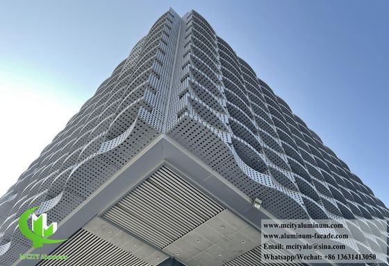 Хорошая цена Металлическая облицовка Специально сделанная перфорированная алюминиевая экрана для декорации фасадов стен 3D форма онлайн