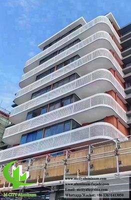 Хорошая цена Система перфорированных фасадов из металлического алюминиевого листа онлайн