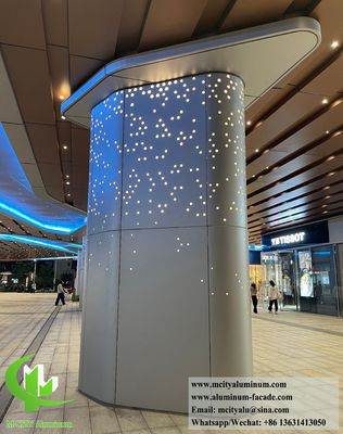 Хорошая цена Покрытие порошкообразной перфорированной алюминиевой колонны с настраиваемыми цветами RAL для декоративных металлических экранов онлайн