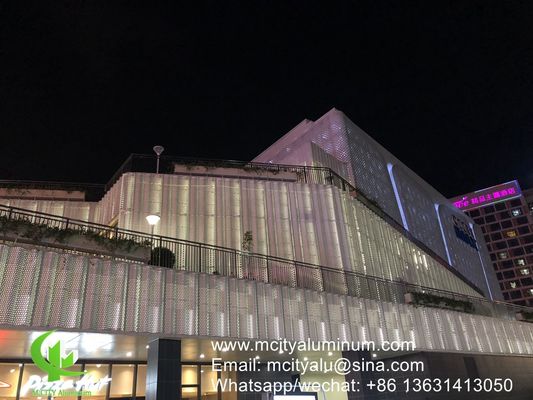 Хорошая цена Порошно покрытая перфорированная алюминиевая панель с настраиваемыми цветами RAL и CNC-пульсацией башни для облицовки фасадов онлайн