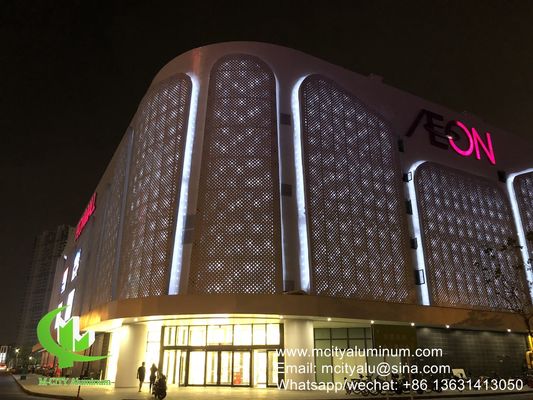 Хорошая цена панель для внешнего фасада Алюминиевая перфорированная панель для стеновой панели с металлическим листом 3 мм с круглым узором хранения онлайн