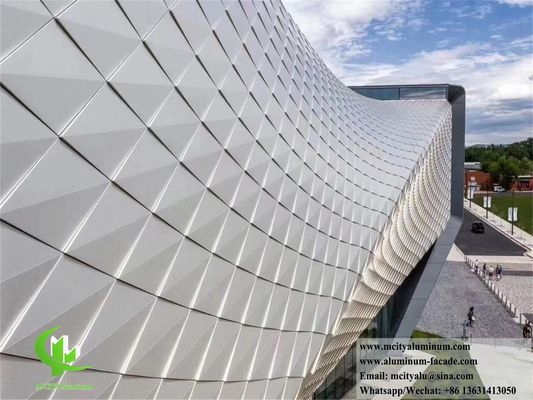 Хорошая цена 3D панель алюминиевой облицовки с покрытием порошком для декорации фасадов онлайн