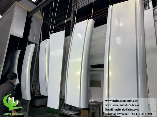 Хорошая цена Гиперболические алюминиевые панели с двойным изогнутым металлическим фасадом онлайн
