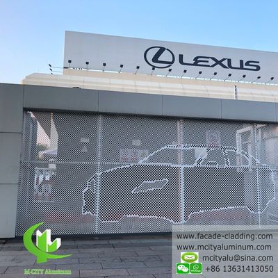 Хорошая цена Порошно покрытый перфорированный алюминиевый лист с индивидуальными цветами RAL для фасадных панелей с лазерной резкой онлайн