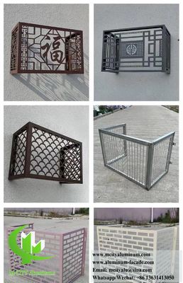 Хорошая цена Алюминиевая крышка для кондиционера с порошковым покрытием, ЧПУ-резкой и максимальным размером 1600x4000 мм для защиты теплового насоса онлайн