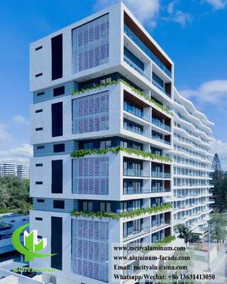Хорошая цена Специализированный размер 3003 Алюминиевая сплав порошок покрытый перфорированный алюминиевый фасадный панель для стенной облицовки онлайн