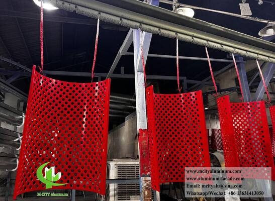 Хорошая цена Индивидуальные изогнутые перфорированные алюминиевые панели с порошковым покрытием из алюминиевого сплава 3003 для отделки фасадов и потолков онлайн