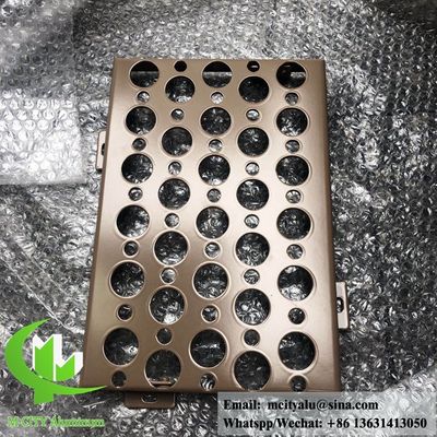 Хорошая цена Порошковое покрытие алюминиевой перфорированной фасадной панели толщиной 3 мм и настраиваемыми цветами RAL для облицовки стен онлайн