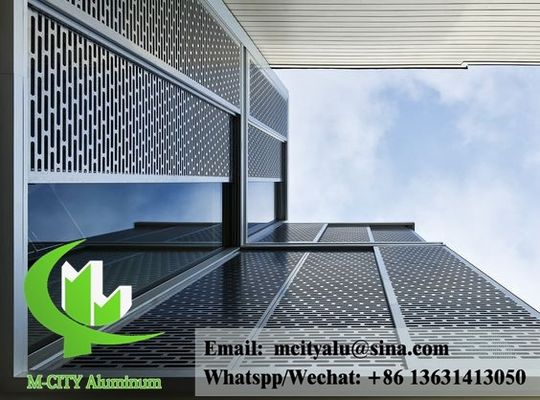 Хорошая цена Порошковое покрытие алюминиевый фасад перфорированный лист с индивидуальными цветами RAL и лазерной резкой узоров для облицовки зданий онлайн