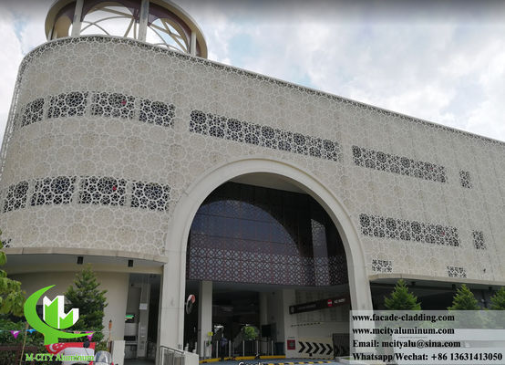 Хорошая цена Проекты с твердыми алюминиевыми панелями с антикоррозионным перфорированным алюминиевым фасадом онлайн