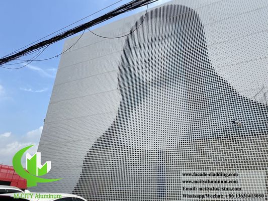 Хорошая цена Перфорированная алюминиевая фасадная панель с PVDF покрытием толщиной 3 мм и гарантией 15 лет онлайн