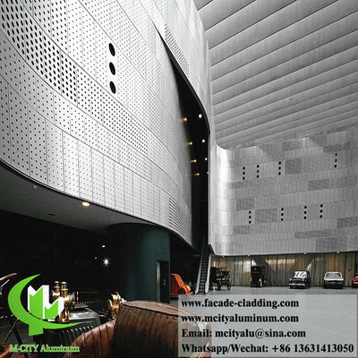 Хорошая цена Перфорирующие металлические панели для облицовки стен Алюминиевая фасадная система с круглым узором онлайн