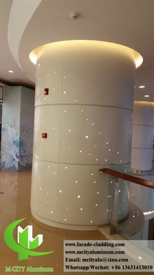 Хорошая цена Архитектурная металлическая облицовка для колонн Алюминиевый лист 3,0 мм с светодиодным освещением онлайн