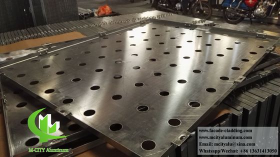 Хорошая цена Конструкция на заказ Порошковое покрытие 3 мм толщины перфорированная алюминиевая панель для облицовки фасадов онлайн