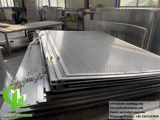 Хорошая цена Порошковое покрытие алюминиевой перфорированной фасадной панели с настраиваемыми узорами и толщиной 3 мм для наружного декора онлайн