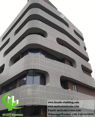 Хорошая цена Система перфорированных металлических облицовочных фасадов толщина 3 мм PVDF Sliver Aluminium Screens онлайн