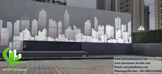 Хорошая цена Архитектурный перфорационный металлический экран для декоративных стенных облицовок онлайн